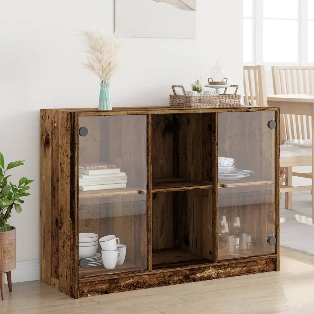 vidaXL Credenza Legno Vecchio 102x37x75,5 cm - Mobile Buffet Rustico