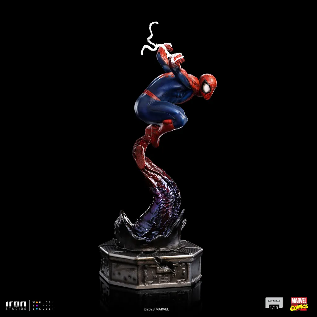 Diorama Spider-Man de collection en résine peinte à la main 1/10 - 8