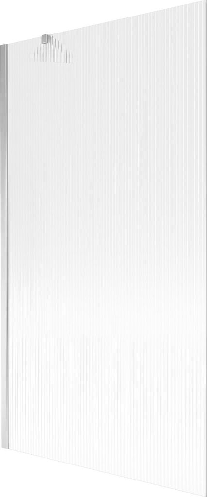 Mexen Next Badewannenfaltwand 1-flügelig 100 x 150 cm, Streifen, Chrom - 895-100-000-00-09-01