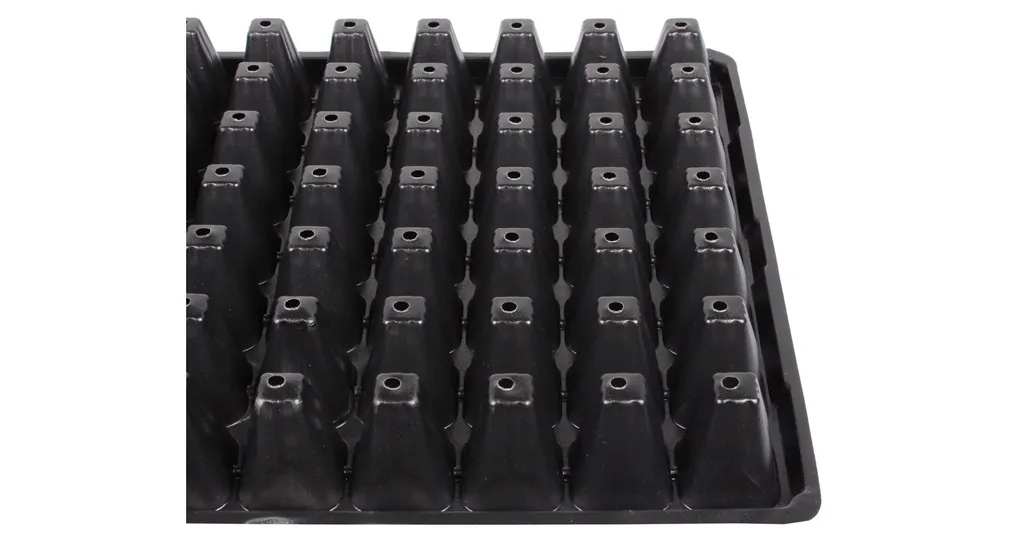 Pack de 6 Plateaux de semis 105 cellules drainage optimisé pour potager