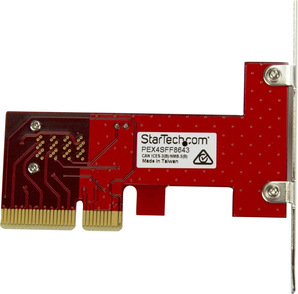 Adaptateur StarTech.com x4 PCI Express vers SFF-8643 pour SSD NVMe U.2