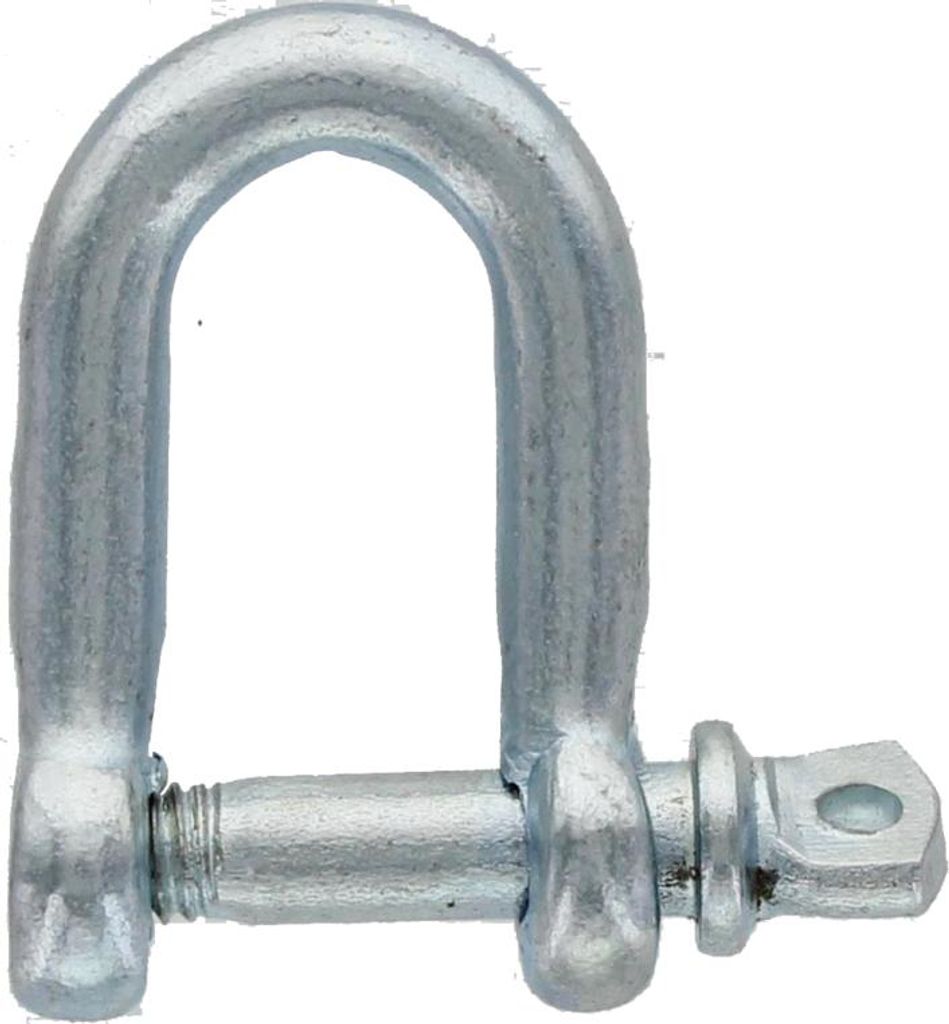 Schäkel, gerade, verzinkt, Ø 12 mm, 5 Stück 460512/5