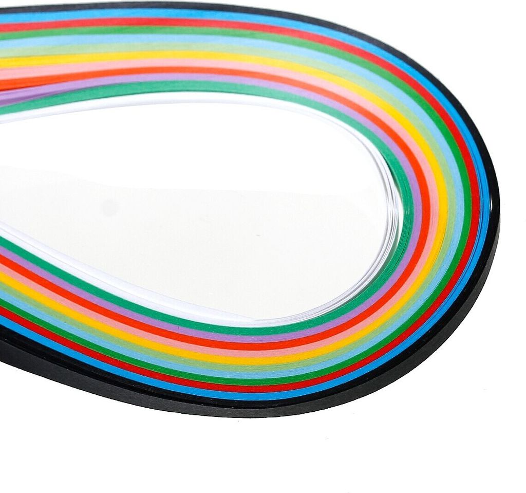 120 Quilling Streifen 52cm x 3mm, multi 3 Papierstreifen Basteln