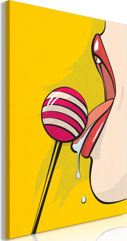 Quadro su tela italiano - Sweet Lollipop (1 parte) verticale 40x60 cm persone h-A-0203-b-a