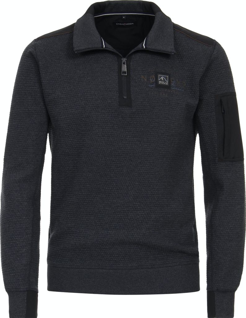 Casa Moda - Herren Sweattroyer (434159700), Größe: XXL, Farbe: Dunkelblau
