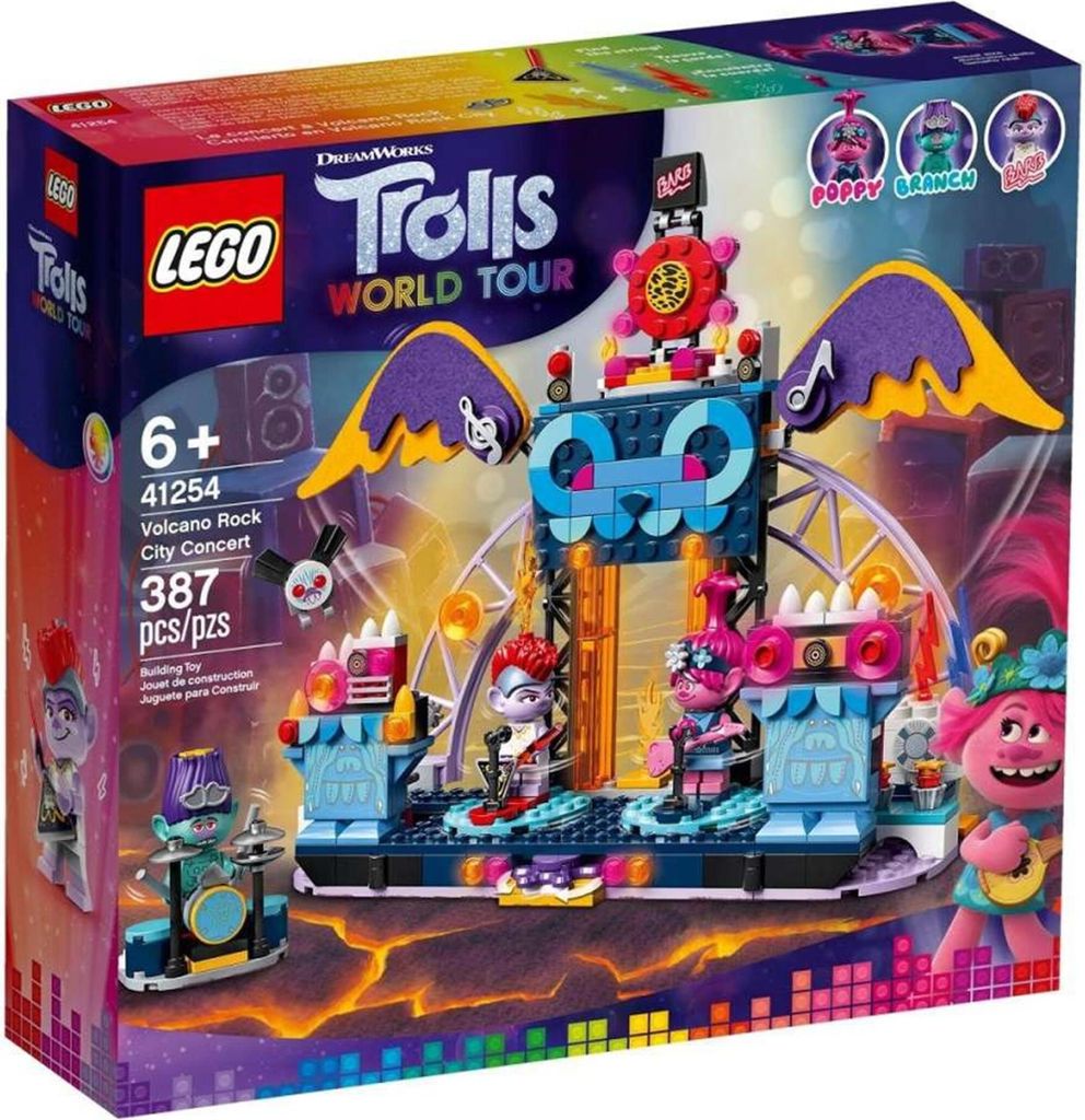 LEGO 41254 Trolls World Tour Volcano Rock City Konzert Produktbild 