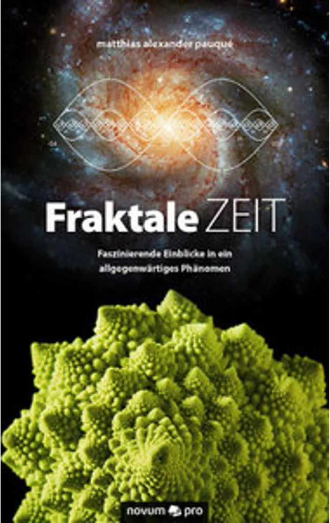 Fraktale Zeit - Horloge Murale Design Géométrique au Style Fractal Chic