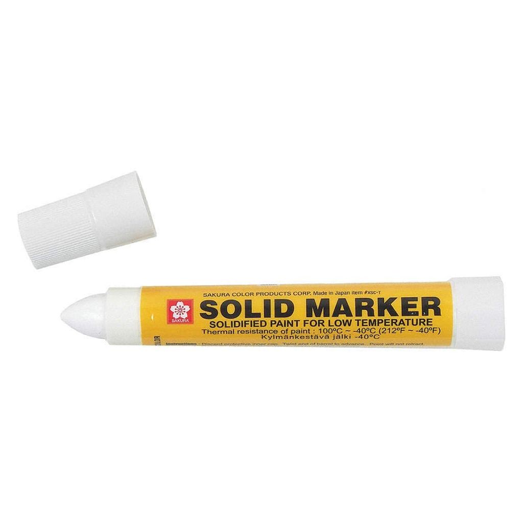 Sakura Solid Marker, Weiß, Weiß, Gelb, -40 - 100 °C, Beton, Produktbild 