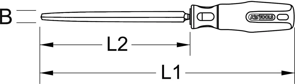 KS Tools 1503246 150.3246 Triangular scraper - 1