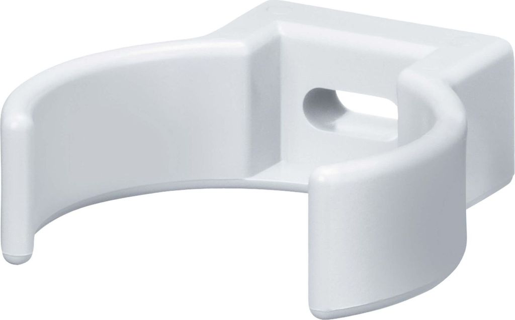 INEFA Rohrschelle Clip, PVC-U DN50 / 50mm, Weiß Fallrohrschelle, Dachrinnenzubehör, einfache Montage, Germany