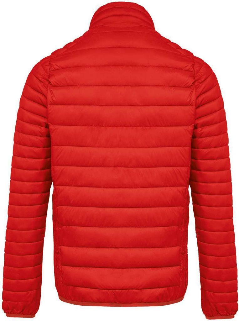 Kariban Herren Steppjacke Outdoor Basic Patch Jacke Winterjacke, Größe:S, Farbe:Rot