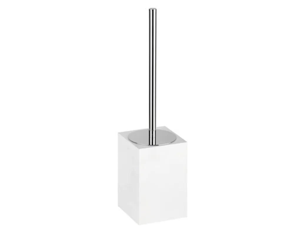 Goupillon WC blanc mat 38,5 cm en résine GAMMA anti-traces et durable