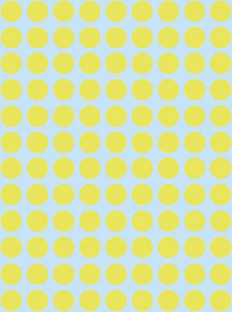 Herma 1834 Giallo 8mm Carta - 10 Confezioni Etichette Multiuso Tonde