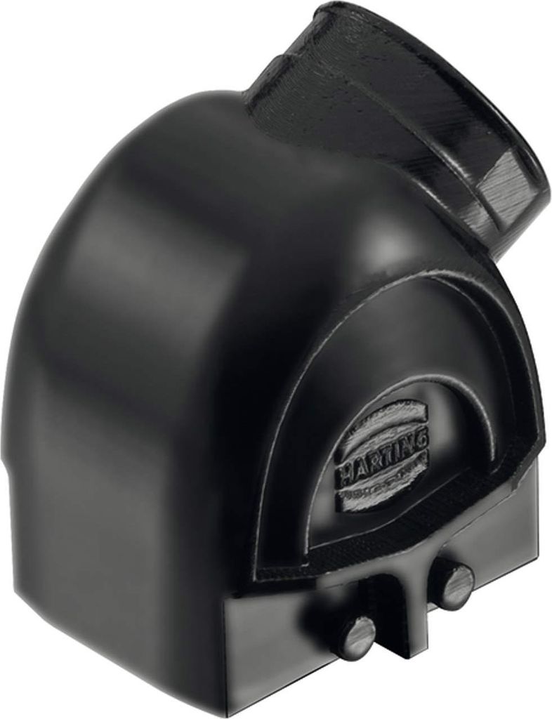 HARTING Han ECO Mod. 6 Tüllengehäuse ohne Kabelverschraubung, 1xM32 seitlicher Kabelabgang, für 2 Bügel (am Unterteil)