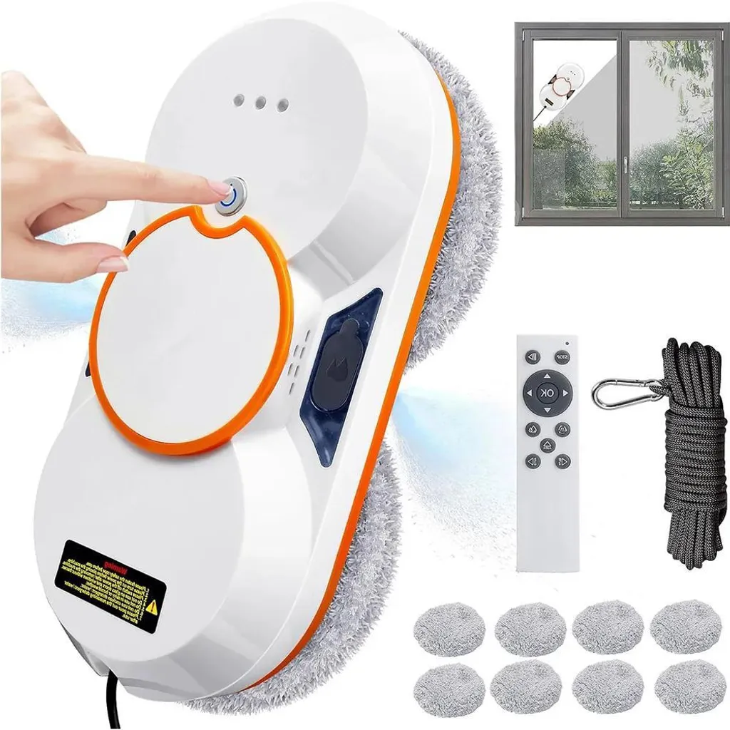 Robot lave-vitre 3800 Pa haute aspiration avec brumisation automatique