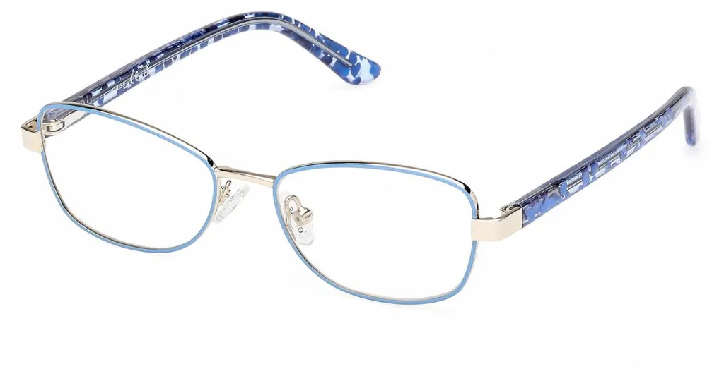 Monture optique Guess enfant GU50266 Navy Silver taille 48-15-130
