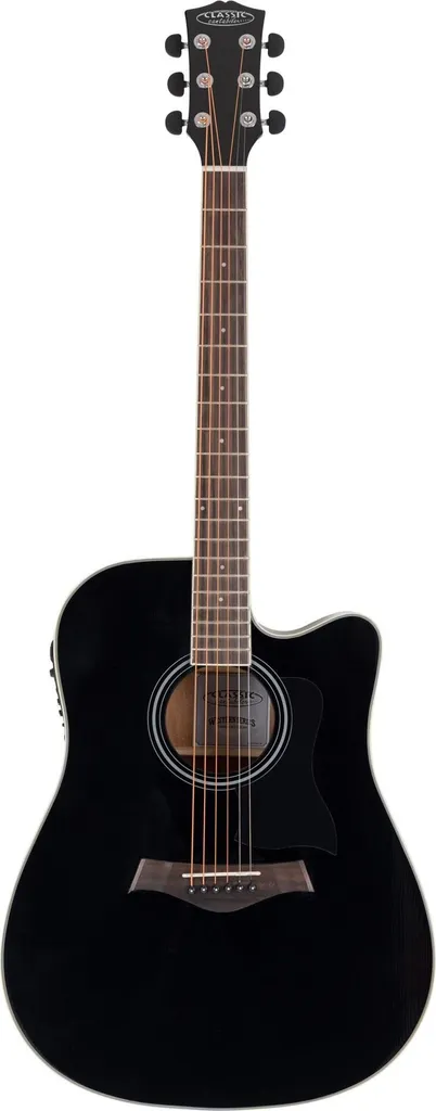 Guitare électro-acoustique Classic Cantabile WS-20 BK EQ avec Préampli