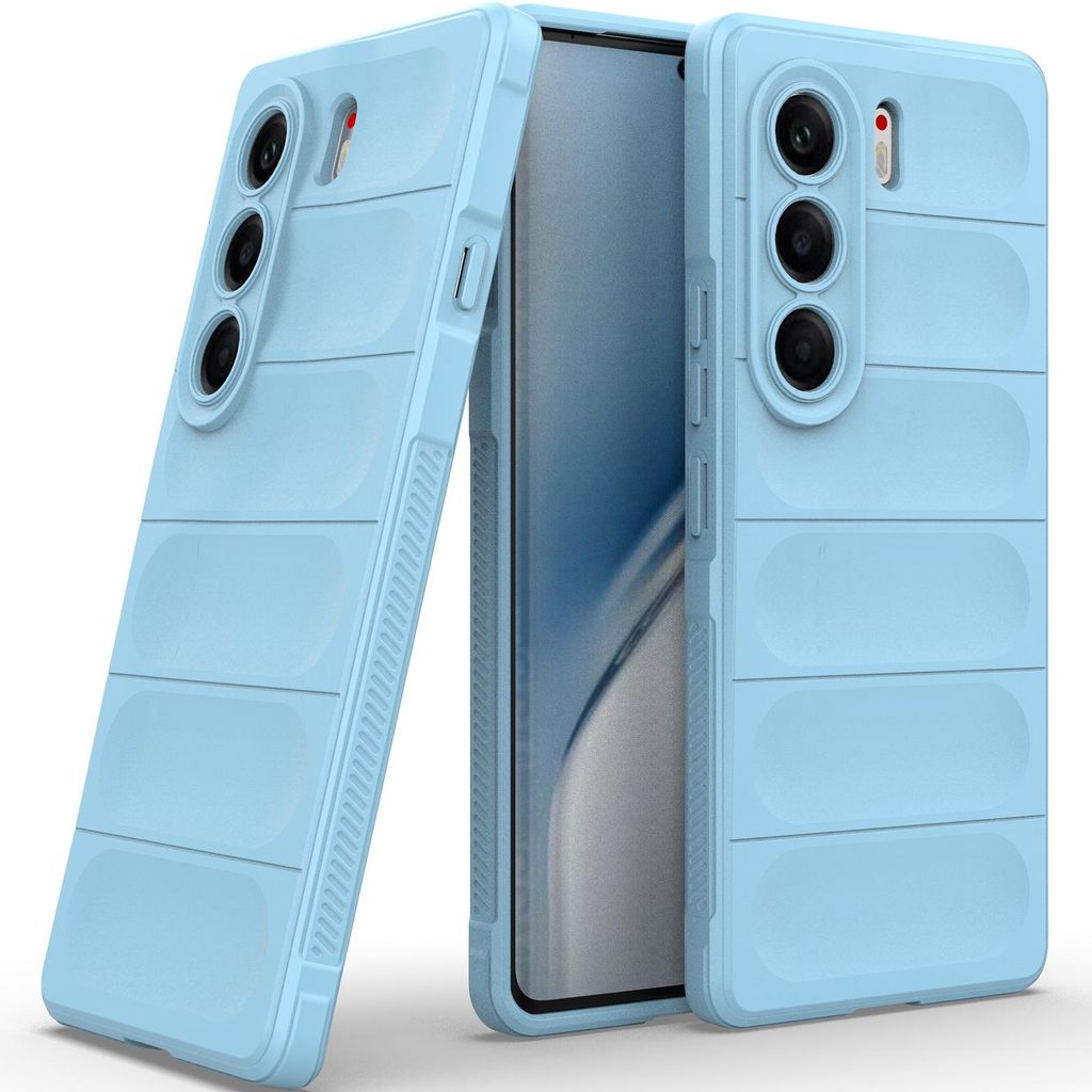 Handyhülle für Tecno Camon 40 Pro 5G Weich TPU Silikon Stossfest Anti-rutsch Hülle Blau