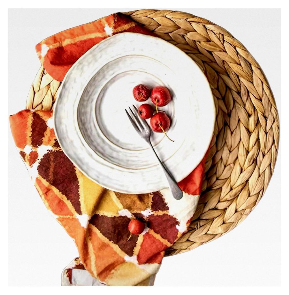 35 cm Runde, handgefertigte Platzsets aus Wasserhyazinthe-Seegras: Geflochten, hitzebeständig und rutschfest, 2 Stück