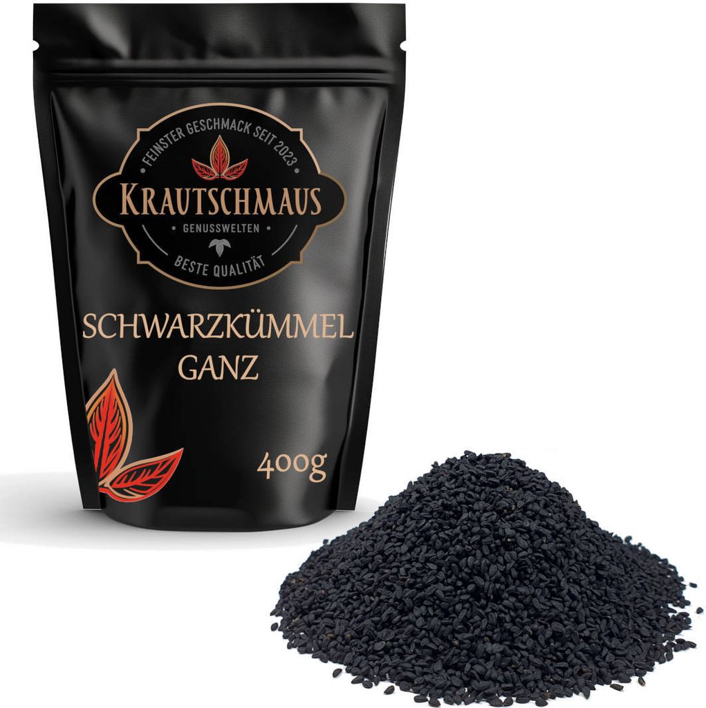 400g Schwarzkümmel ganz von Krautschmaus, schonend Produktbild 