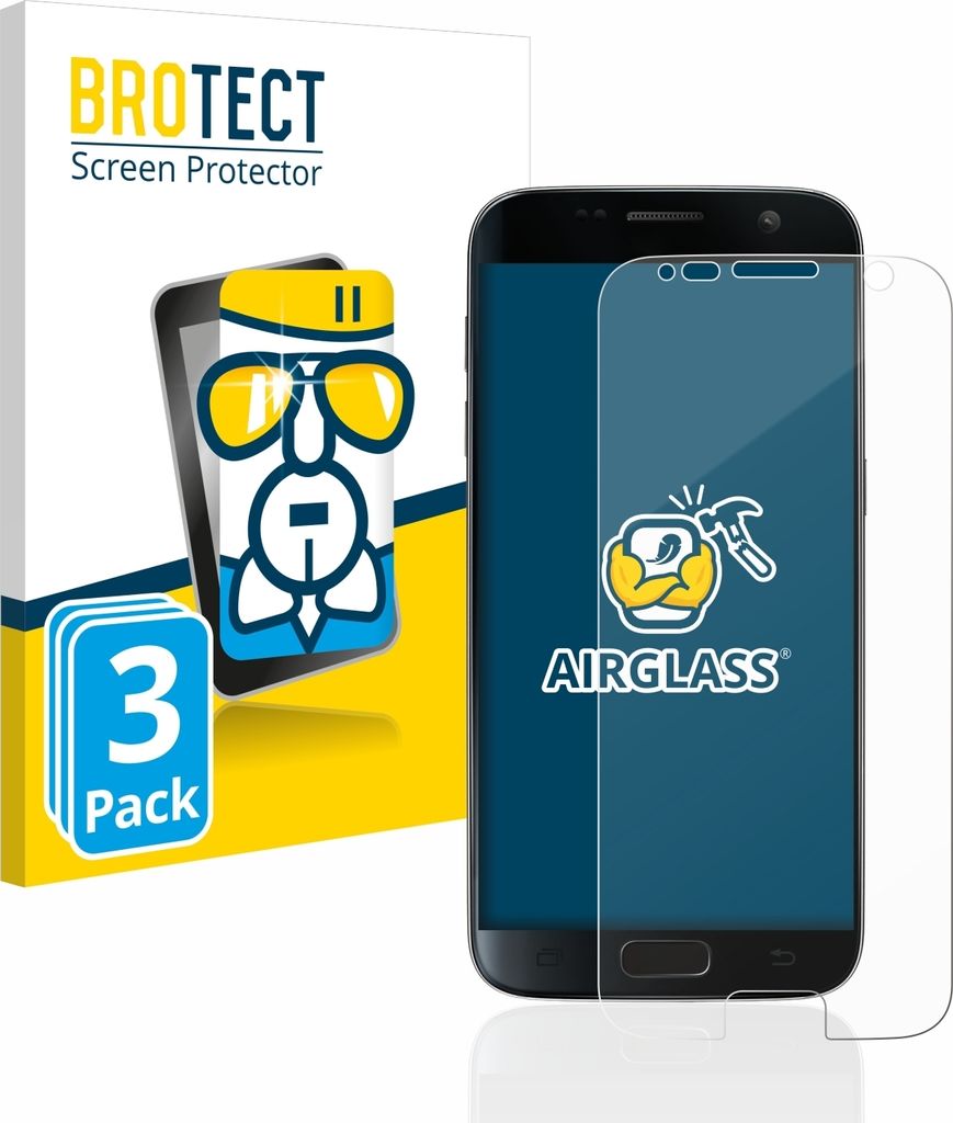 3x BROTECT Schutzglas für Samsung Galaxy S7 Schutzfolie Produktbild 