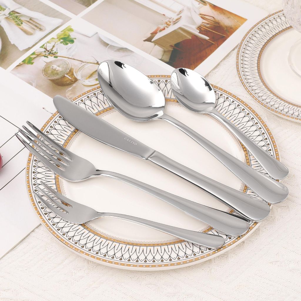Besteck Set, 60-teilig Besteck für 12-14 Personen, Produktbild 