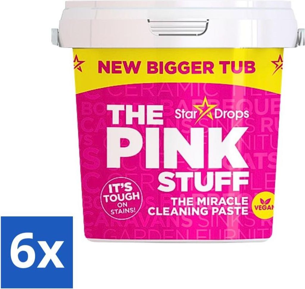 The Pink Stuff - Reinigungspaste - Allzweckreiniger - Für hartnäckigen Schmutz - 850g - Vorteilspack - 6 Stücke