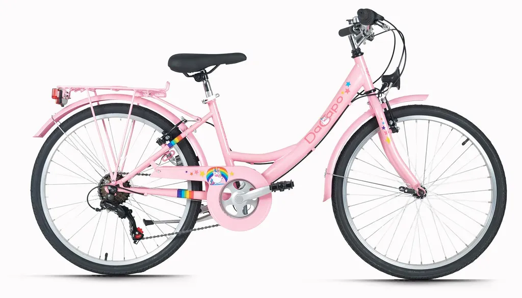 Vélo enfant 24 pouces pour balade DaCapo 340K rose Balloon 6 vitesses
