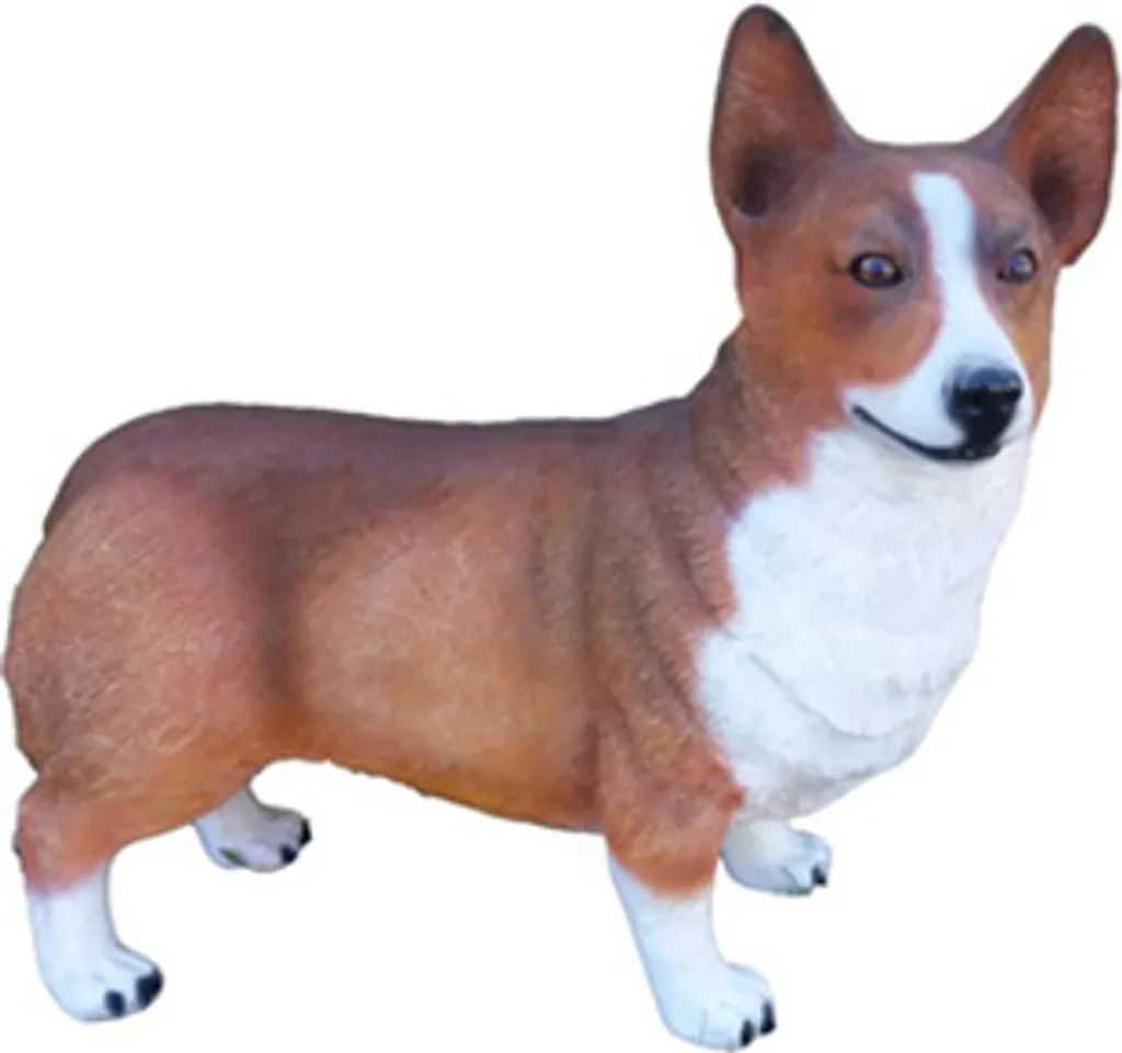 Statue chien décorative 55cm finitions réalistes pour jardin et terrasse