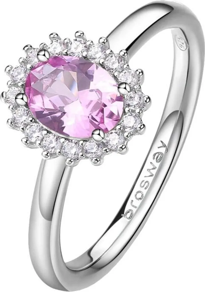 Bague de soirée en argent Fancy Vibrant Pink FVP73 - Taille 50 luxe
