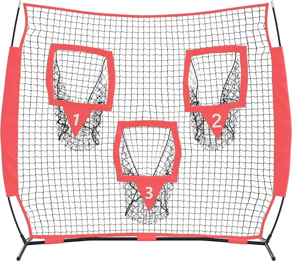 Filet de baseball en polyester résistant noir de 214,5 cm de large - 4