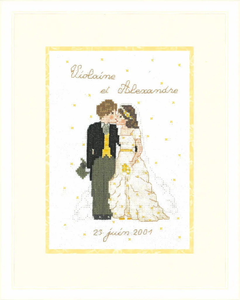 Kit Ricamo Just Married Le Bonheur des Dames - Idee Regalo Sposi DIY