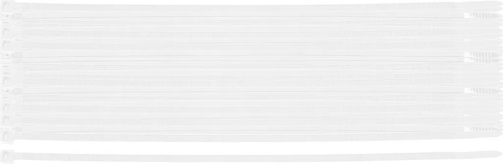 NEO TOOLS 100 Fascette Nylon Bianche 300x4,8mm 40kg Resistenti UV