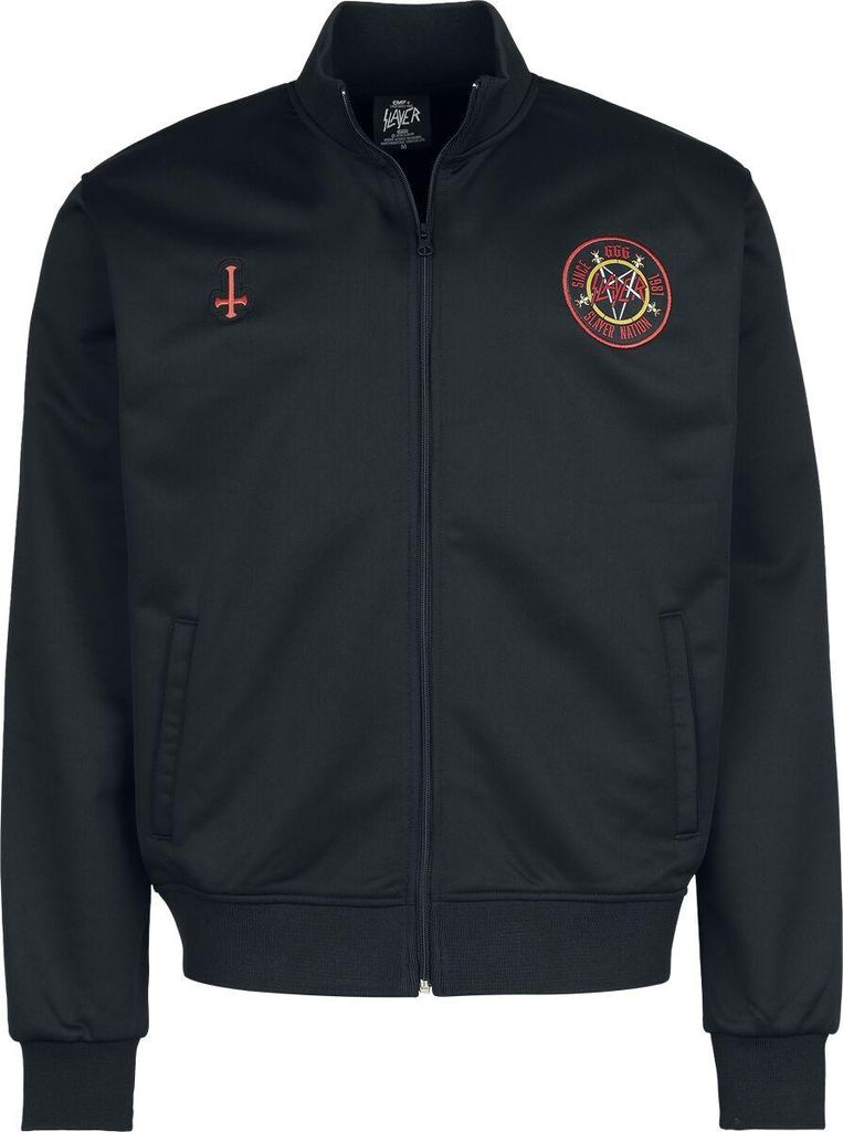 Slayer Trainingsjacke Herren Soccer Trackjacket schwarz XXL