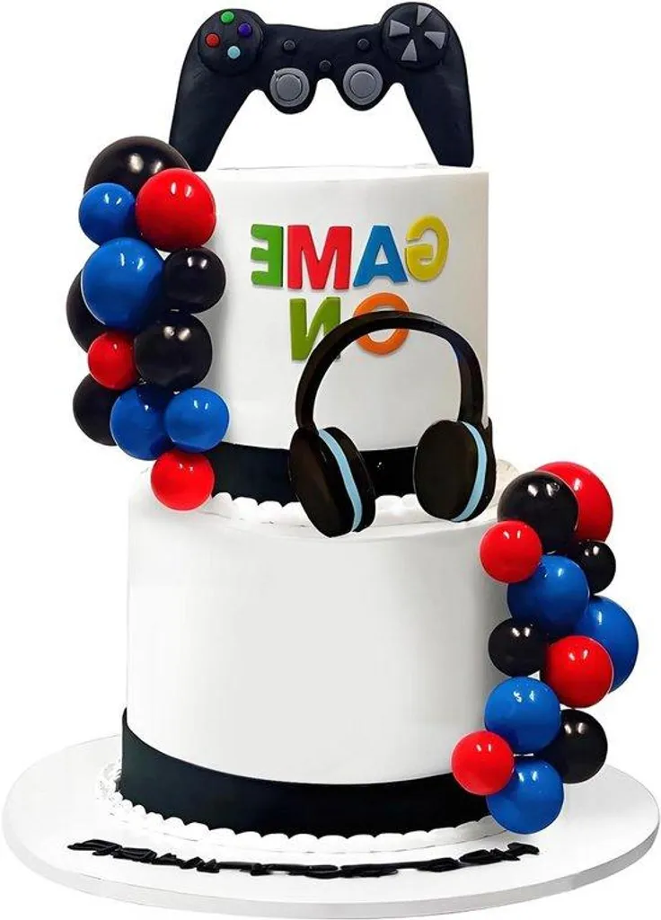Kit Anniversaire Gaming pour Gâteau Garçon - 30 Décors Thématiques