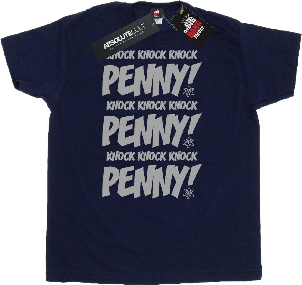 The Big Bang Theory - "Knock Knock" T-Shirt für Herren BI13010 (M) (Marineblau)