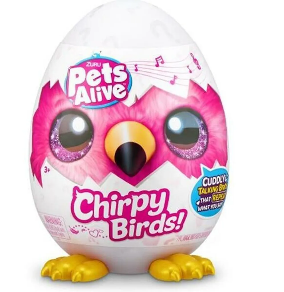 Peluches Parlantes Chirpy Birds Pets Alive avec Fonction de Répétition