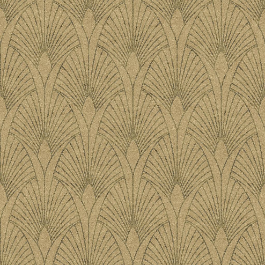 Profhome 374272-GU Exklusive Luxus Tapete Ornament matt gold beige braun 5,33 m2