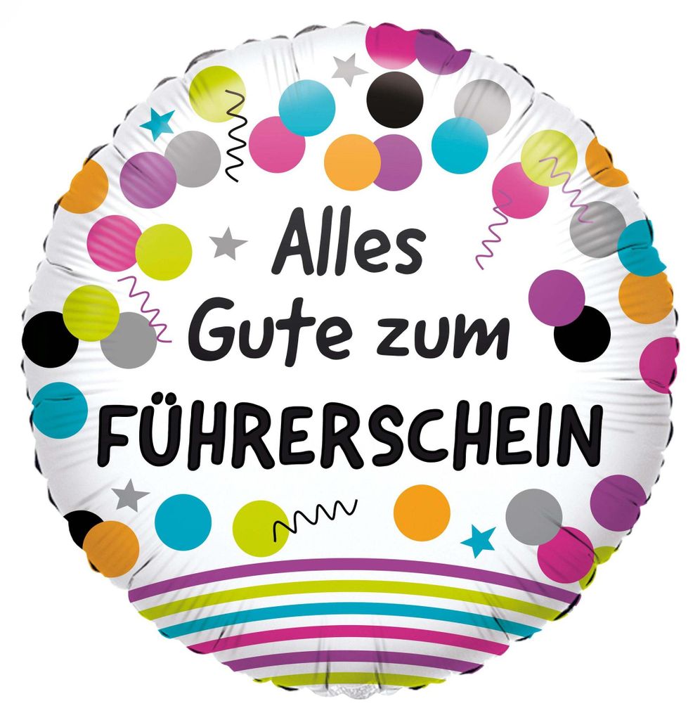 Amscan Führerschein Folienballon 0 0 STK Produktbild 