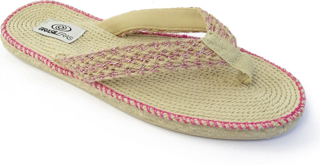 BRASILERAS Damen Zehensandalen mit rutschfester Sohle bequem schuhe strand/schwimmbad/stadt fuchsie 36 EU - U3SIN
