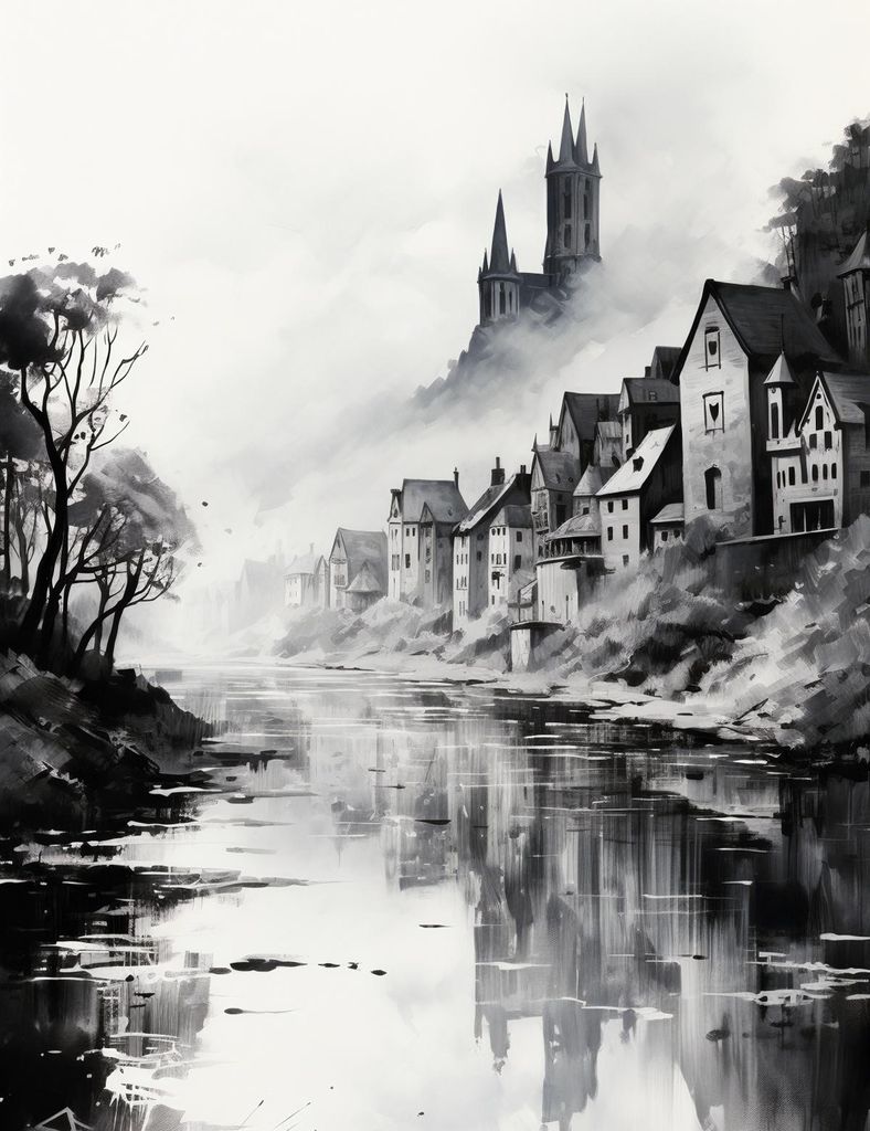Plakat 50x65cm Nebelreflexion