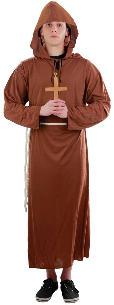 Mönchskostüm für Herren, Gr. S-XXXXL, Größe:XXXXL Produktbild 