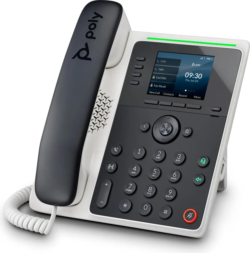 Téléphone IP Poly Edge E220 Bluetooth avec Réduction de Bruit Active