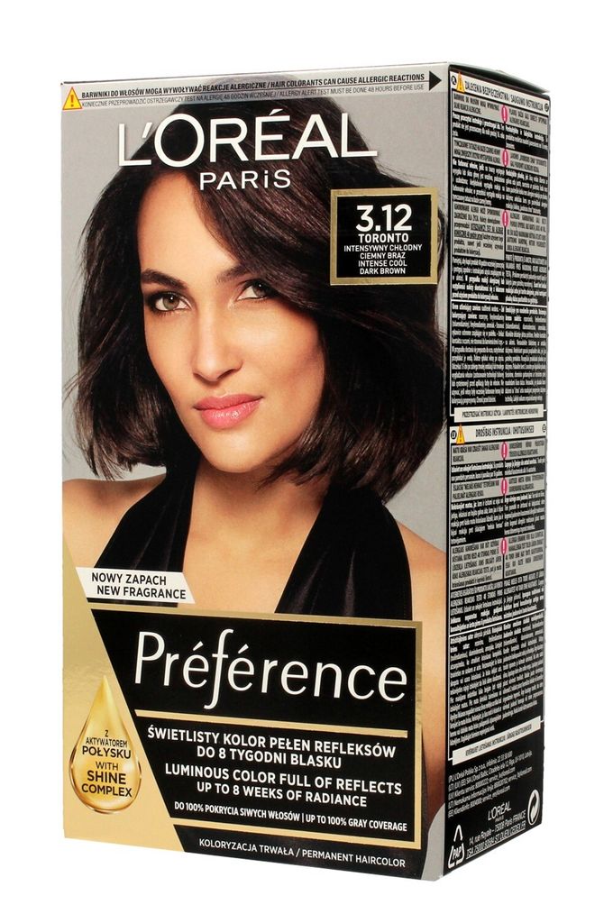 L'Oreal Paris Preference Farba 3.12 Toronto Zdjęcie produktu 
