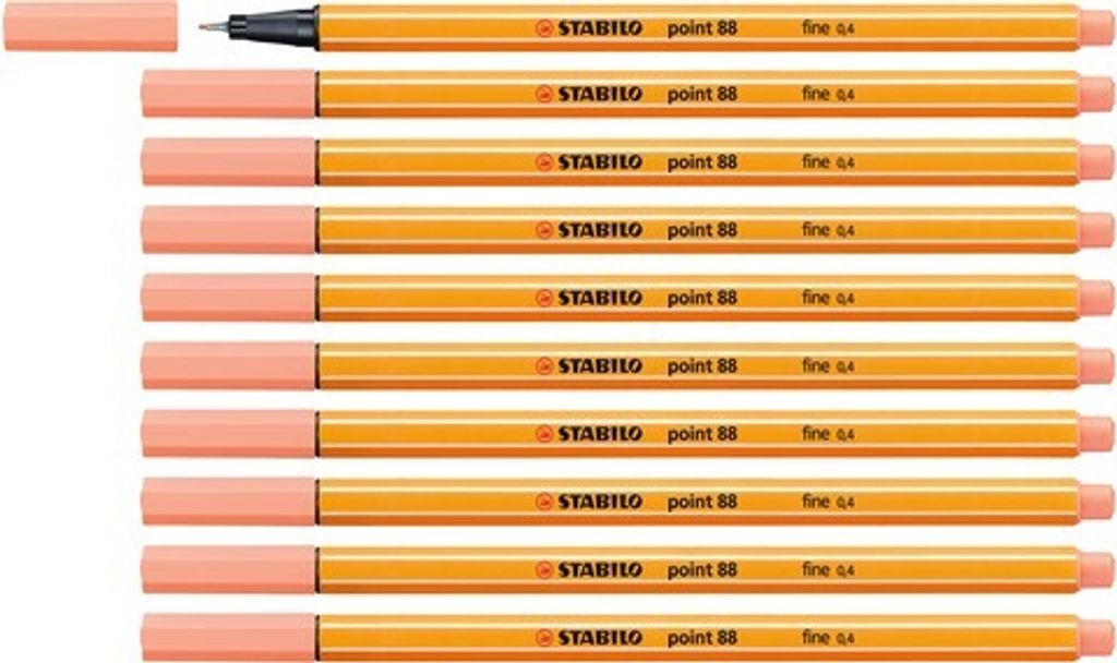 Fineliner - STABILO point 88 - 10er Pack - apricot