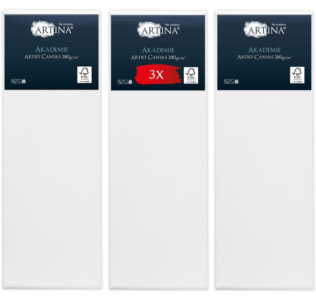 Artina Keilframe canvasdoeken, Academie-kwaliteit, 50x150 Productafbeelding 
