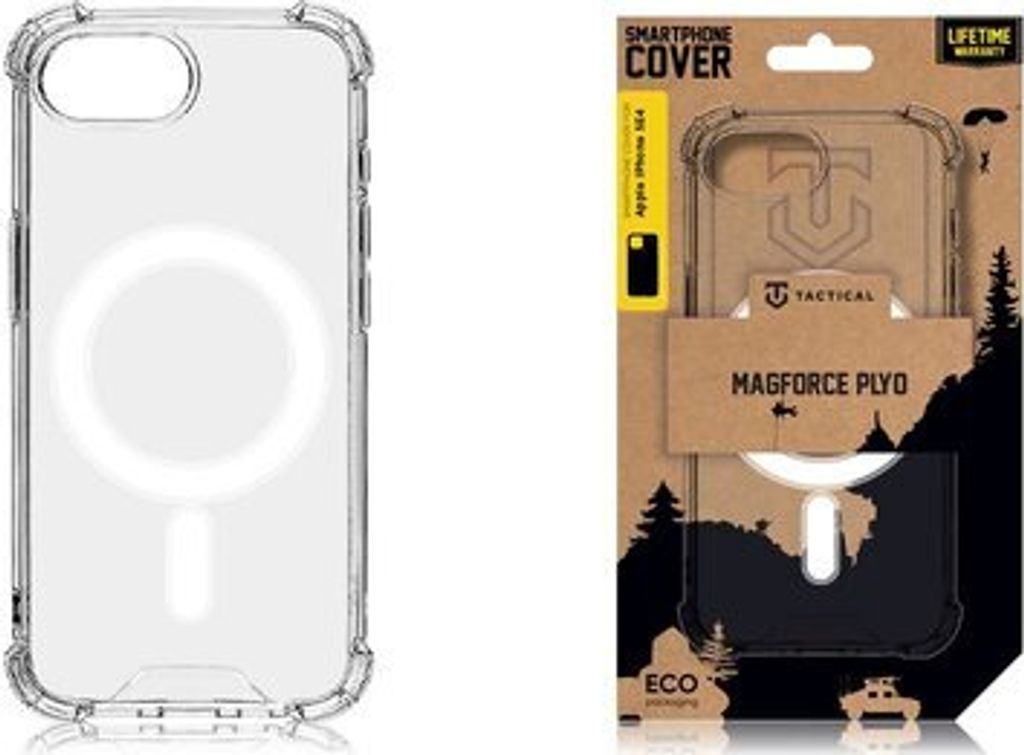 Tactical Back Cover MagForce Plyo iPhone 16e transparent
