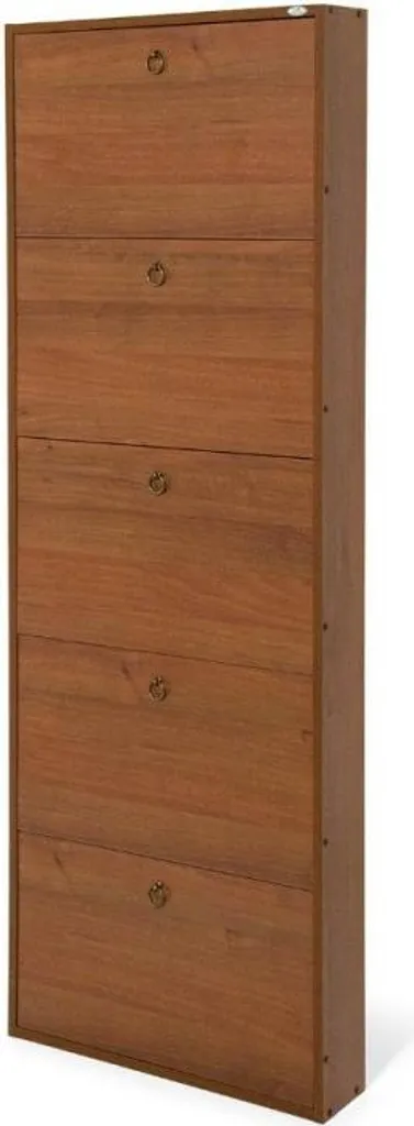 Scarpiera Serena 5 Ante Noce Antico: Ordine ed Eleganza in 15cm