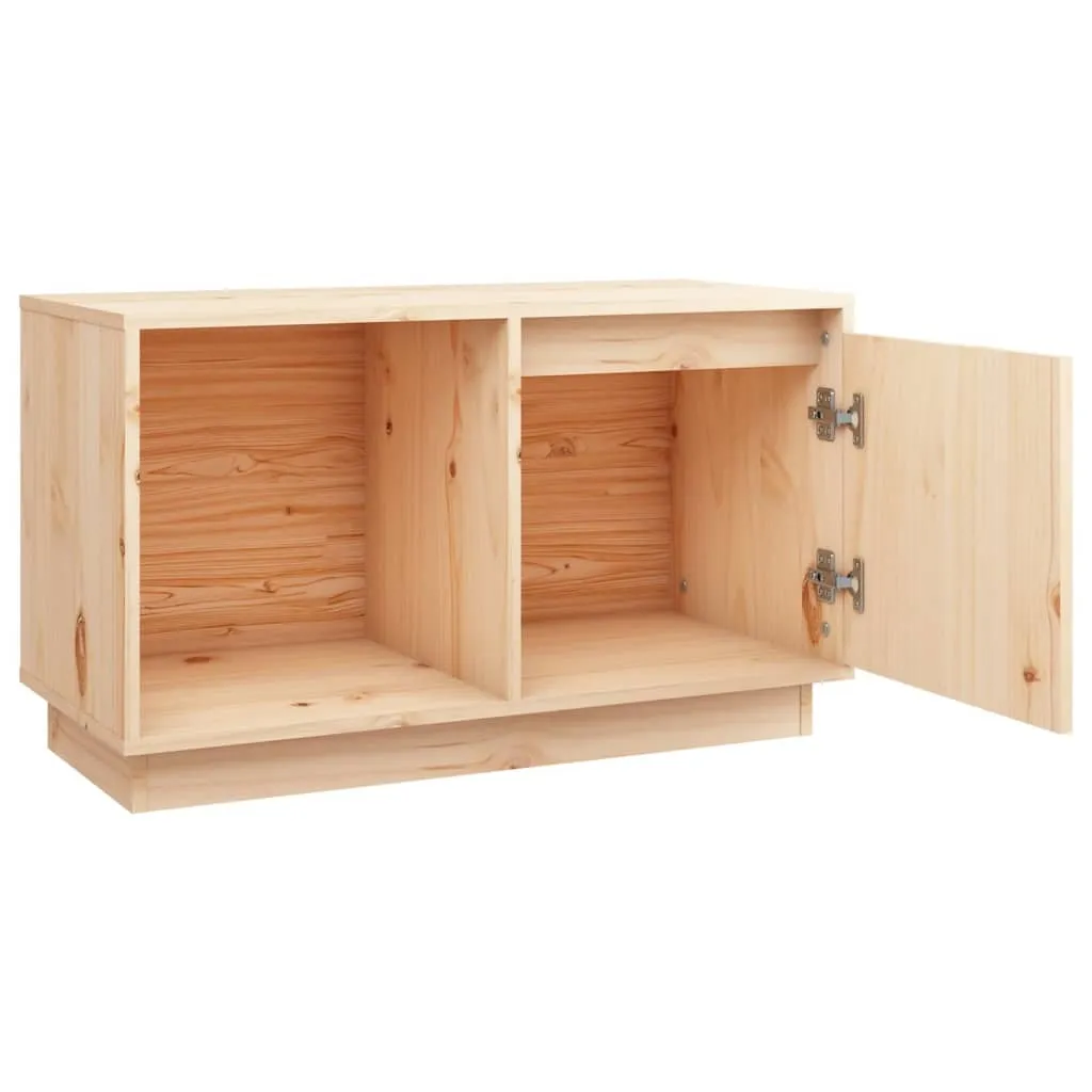 Mobile Porta TV in Pino Massiccio Maison Exclusive - Design Minimal 74cm - 4