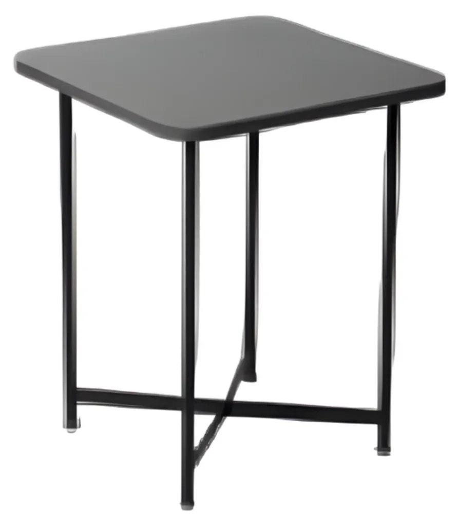 Table basse anthracite mate Teinte unie 110cm Design Sobre et Robuste